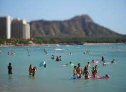 Wakiki beach is often the top of the list of visitors in the area. The area receives its tourists in booming numbers every year, attracting 72,000 vis